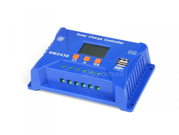 REGULÁTOR SOLÁRNEHO NABÍJANIA 30A 12V 24V 5AA19