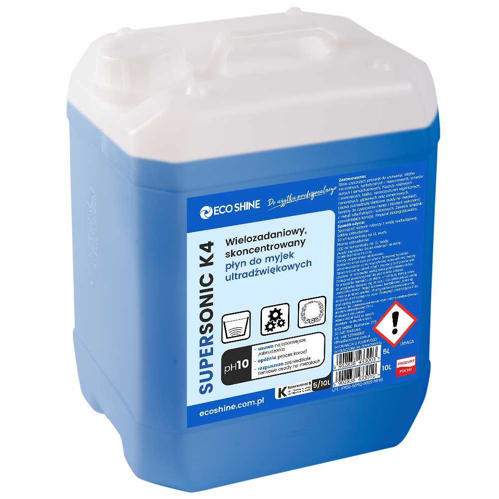 Ultrazvuková čistička Eco Shine K4 koncentrát, 5 l
