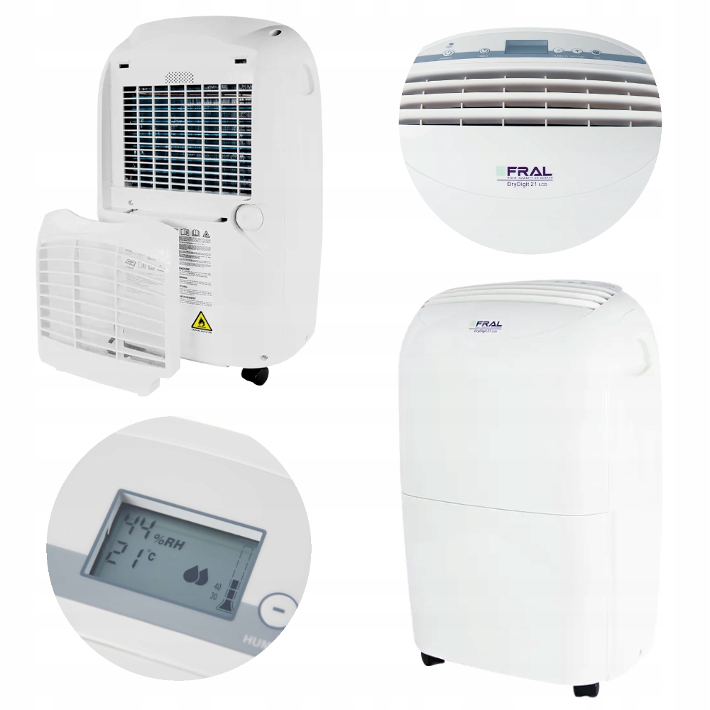 FRAL DryDigit 21LCD 440 W odvlhčovač vzduchu 21 l/24 hod.