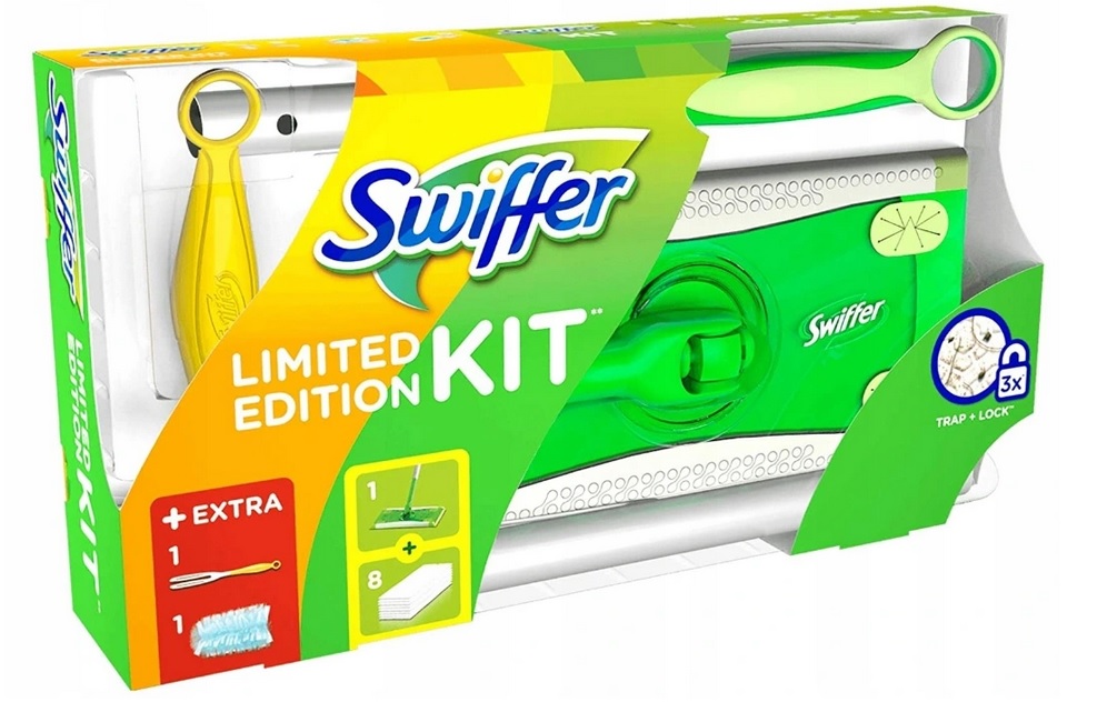 Čistiaci set Swiffer mop + handry + prachovka