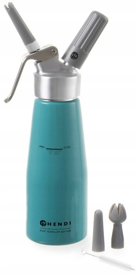 BIELY KRÉM SIFÓN 0,5L TYRKYSOVÝ hendi975893