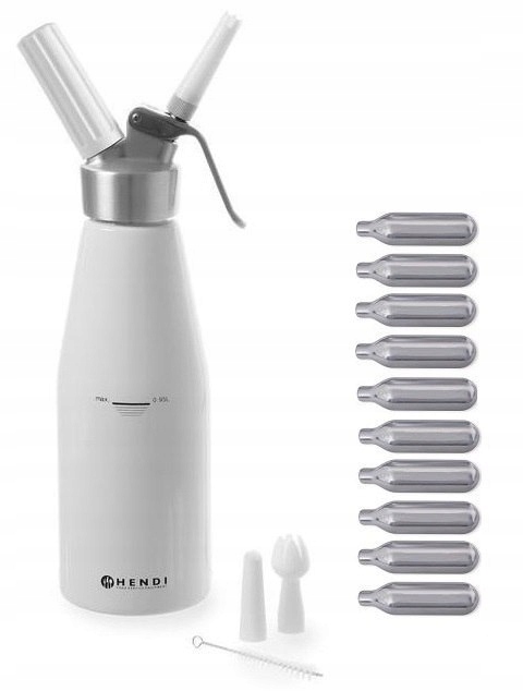 HENDI Šľahačkový krém SIPPER + 10 KAZETÍ