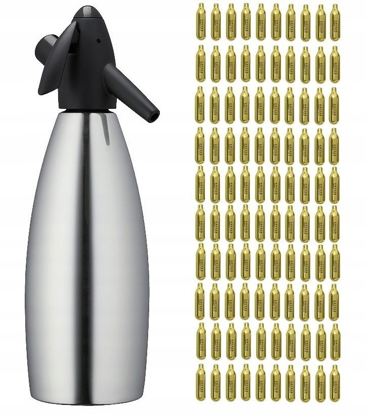 ZÁSOBNÍK NA VODU SIFÓNOVÝ KAYSER 1L + 100 KAZET