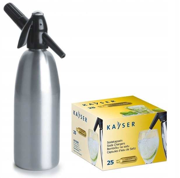 SIFÓN PRE STREDNÚ VODU SODNÚ + 25 KAZET