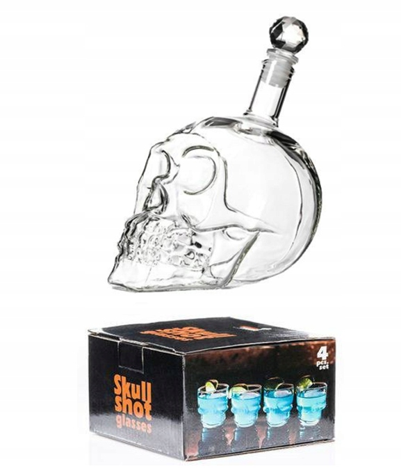 SKLENENÁ LEKARA + 4 VODKA OKULIARE