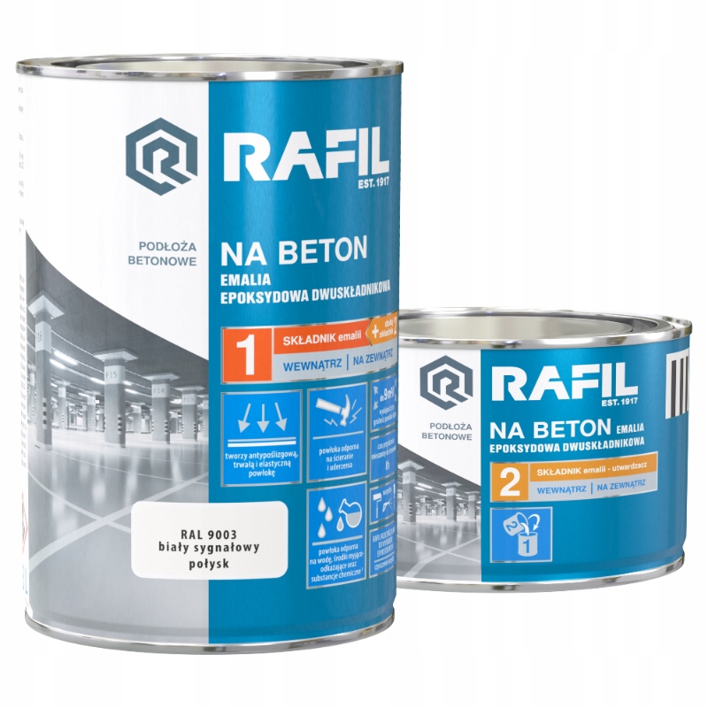 Rafil NA BETÓN Epoxidový email BIELA RAL9003