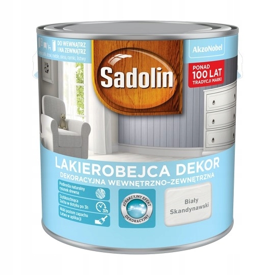 Sadolinová dekoračná lazúra 10L SCANDINAVIAN WHITE
