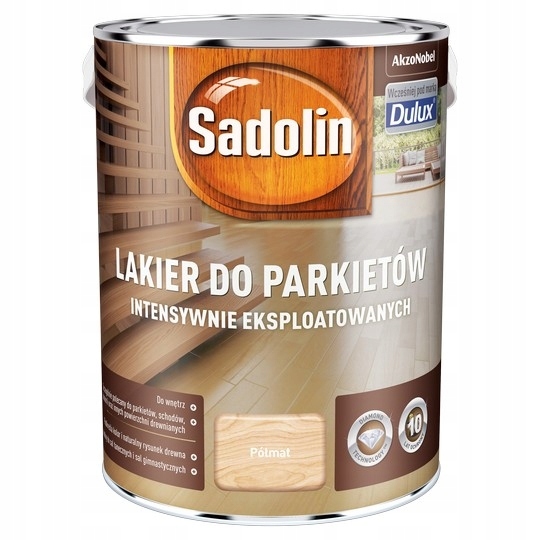 Sadolínový diamantový lak SEMI-MATT 5L Dulux parkety dr