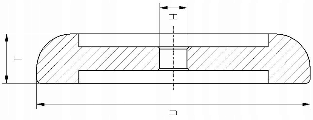 CBN brúsny kotúč 127x22.2x20-10 / 30 WoodMizer