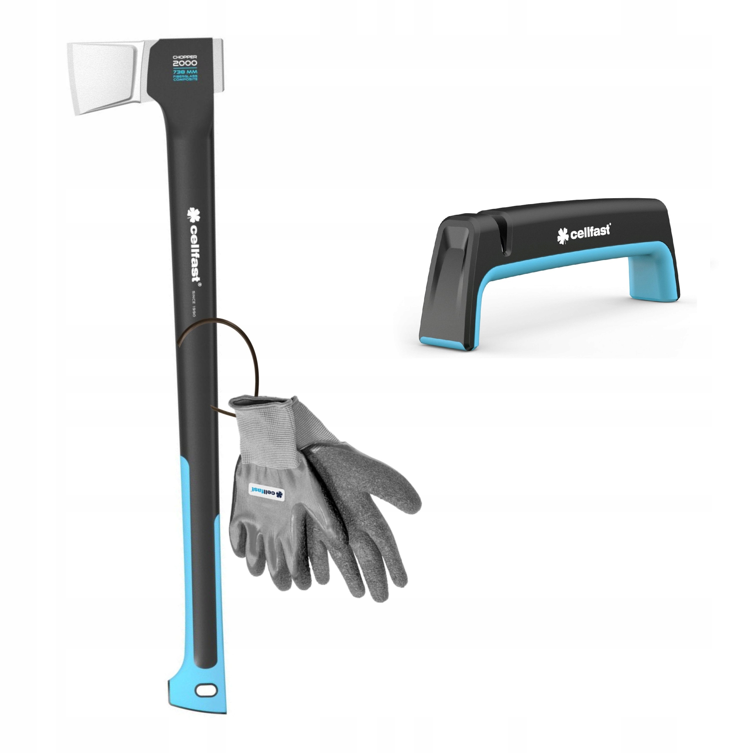Cellfast sekera 74 cm 2 kg + Cellfast rukavice veľkosť L