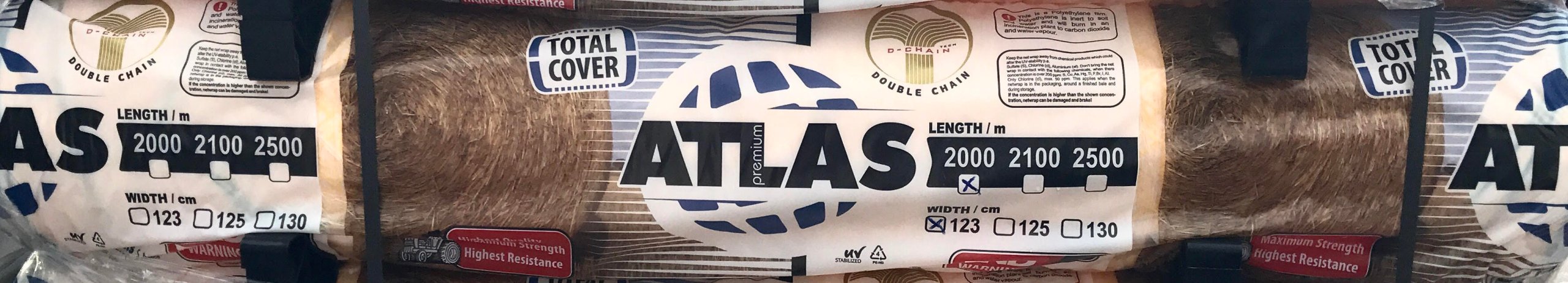 Poľnohospodárska sieť na slamu a seno 125x2000m ATLAS