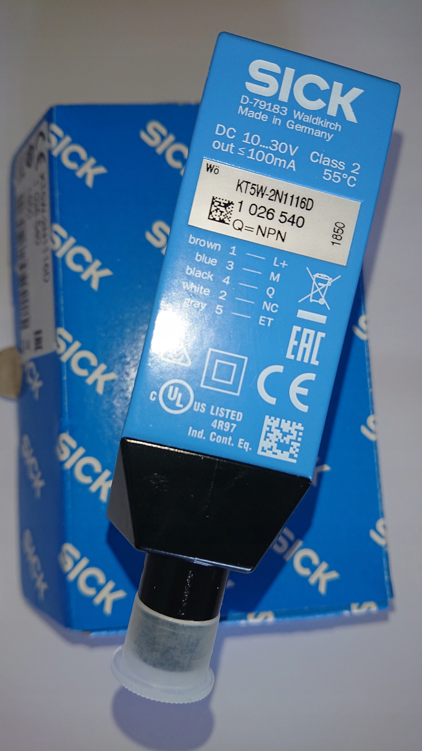 Sick Kt5w-2n1116d Kontrastný snímač.