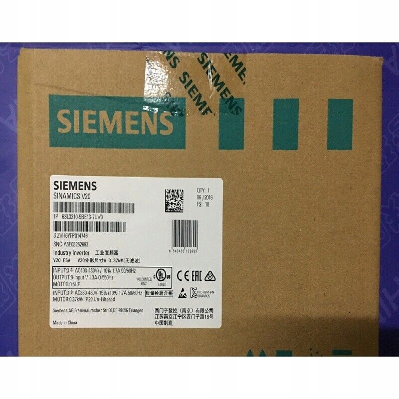 Trojfázový menič Siemens 0,37 kW 1,3 A