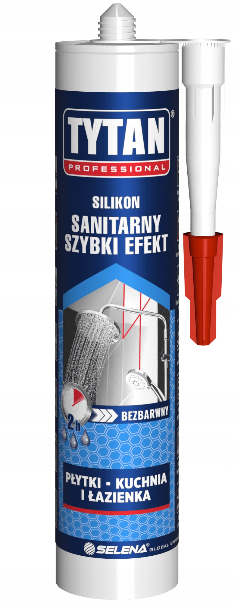 Tytan Professional sanitárny silikón Rýchly efekt bezfarebný 280 ml