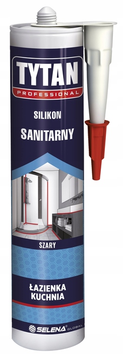 Tytan Professional sanitárny silikón 10041579 sivý 280 ml