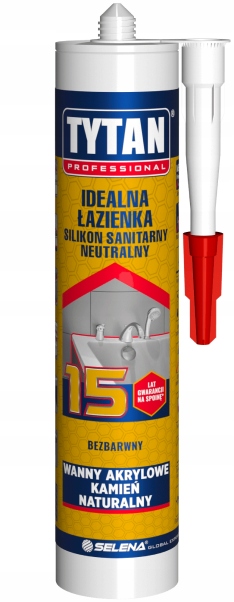 Tytan Professional sanitárny silikón 10044733 bezfarebný 280 ml