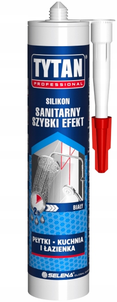 Tytan Professional Sanitárny silikón Quick Effect biely 280 ml