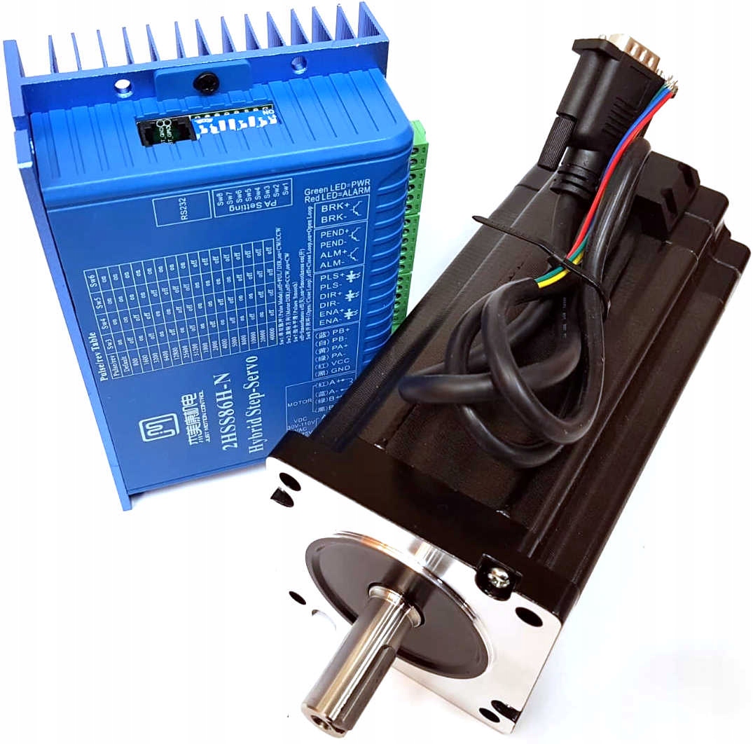 12Nm servo krokový motor, 2HSS86H CNC radič
