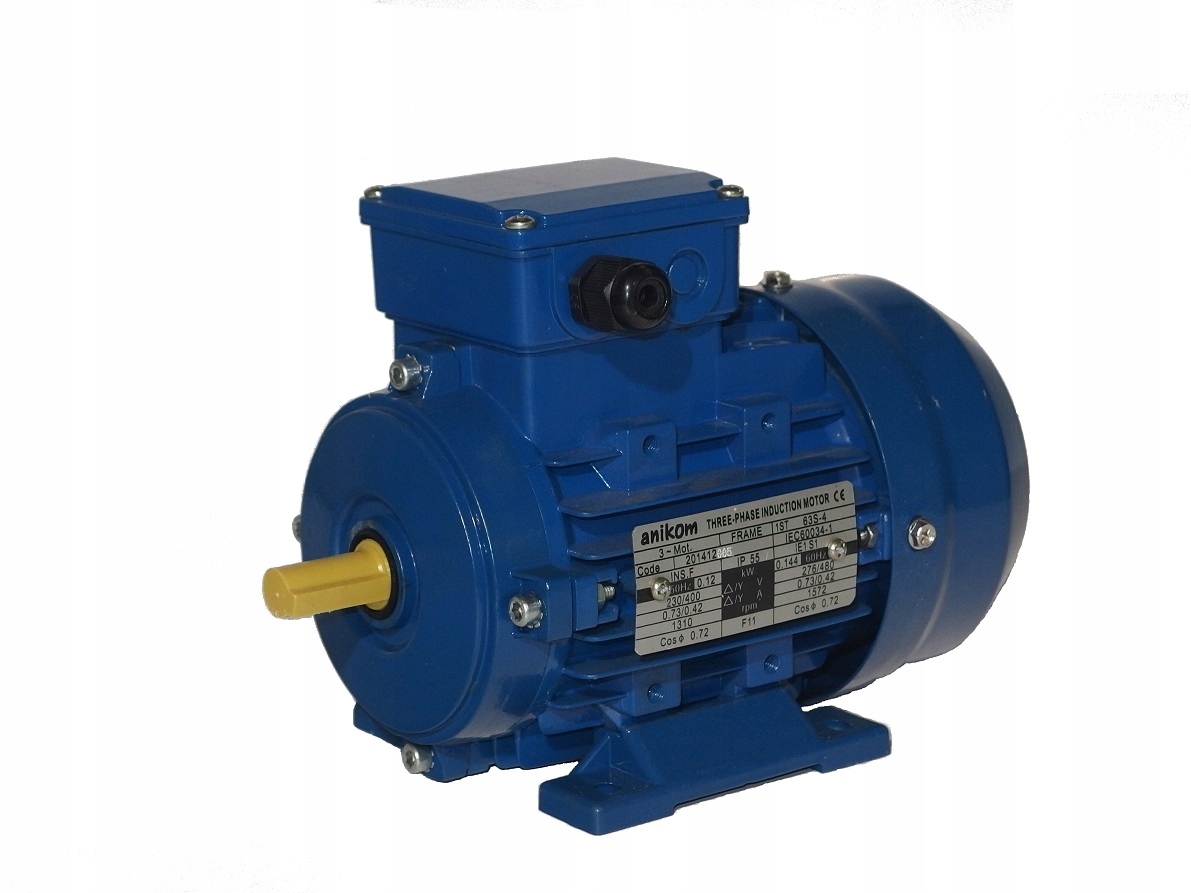 Trojfázový elektromotor 0,37kW 1330 závitov B3