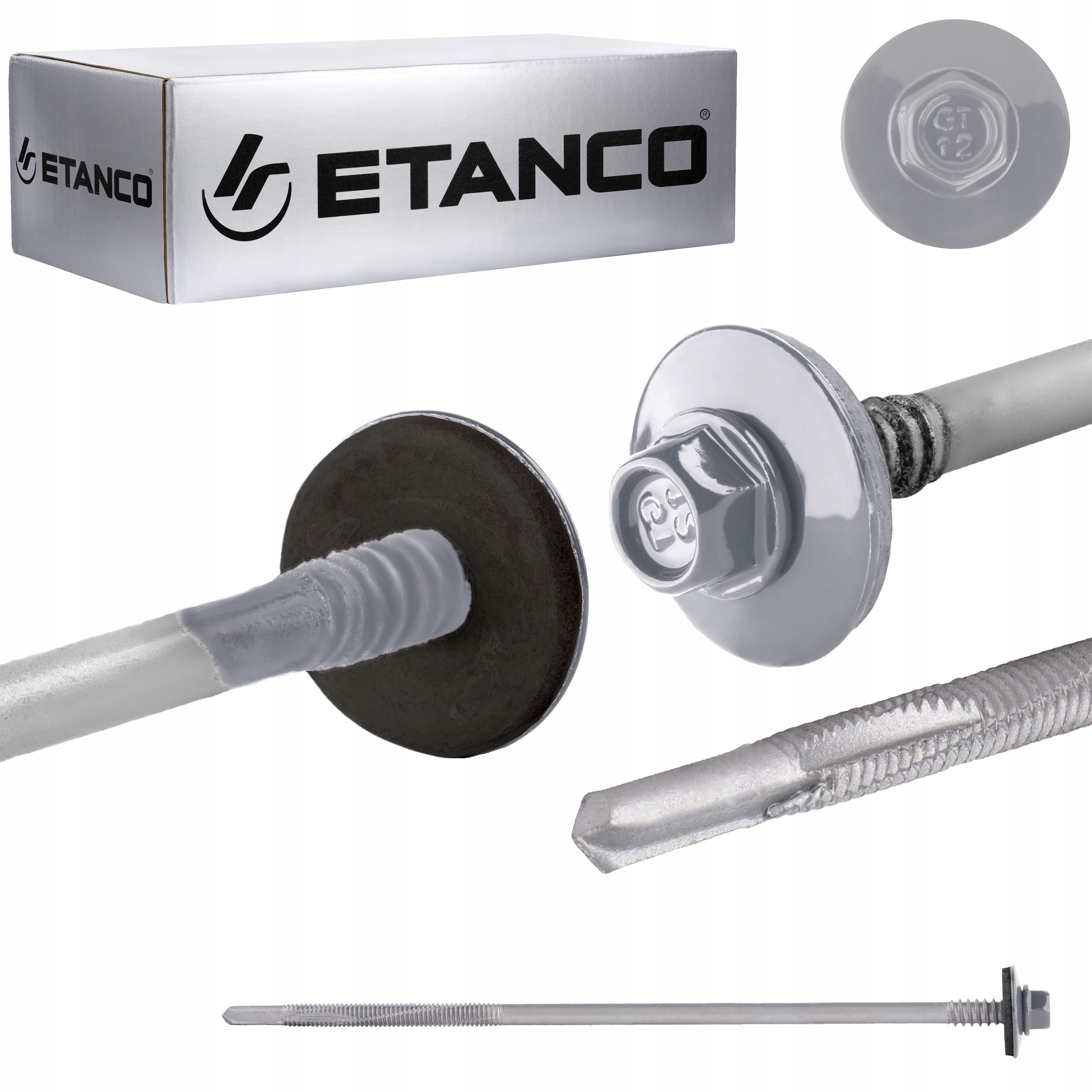 Etanco oceľové skrutky 5,5 x 185 mm 100 ks.