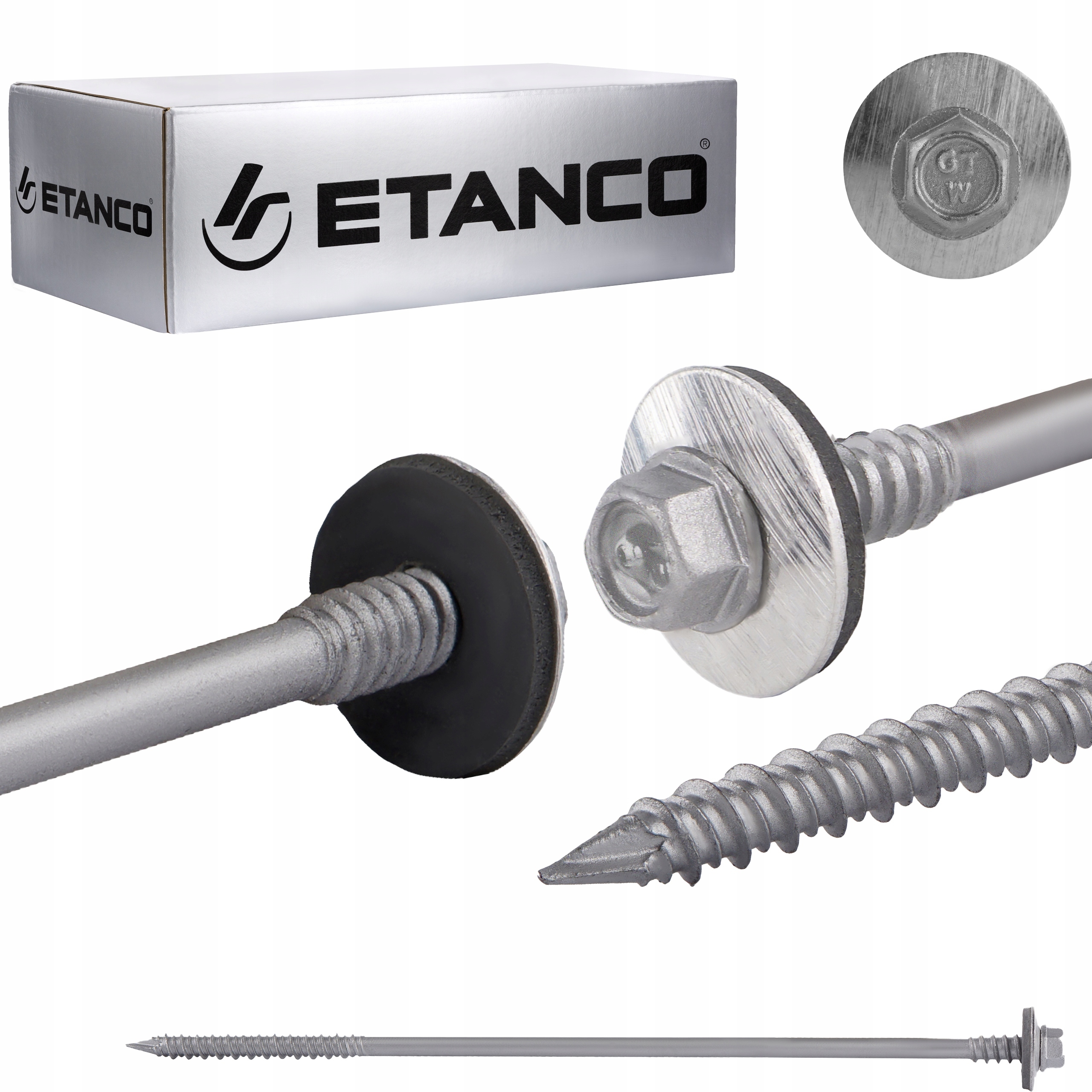 Skrutky do sendvičových panelov Etanco 6,4/7,0 x 210 mm 100 ks.