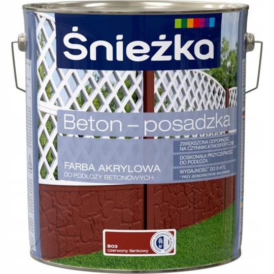 Śnieżka betónová podlaha RED OXIDE B03 10L f
