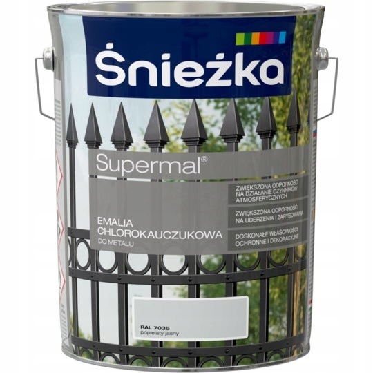 Śnieżka Chlorokauczuk GREY LIGHT RAL7035 10L
