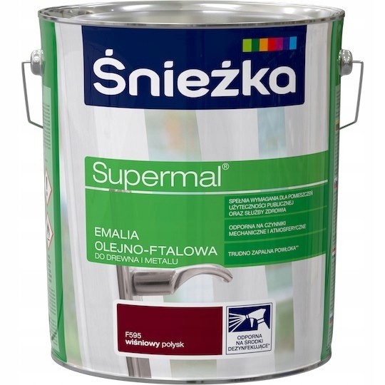 Śnieżka Olejový smalt CHERRY F595 10L ftalická farba