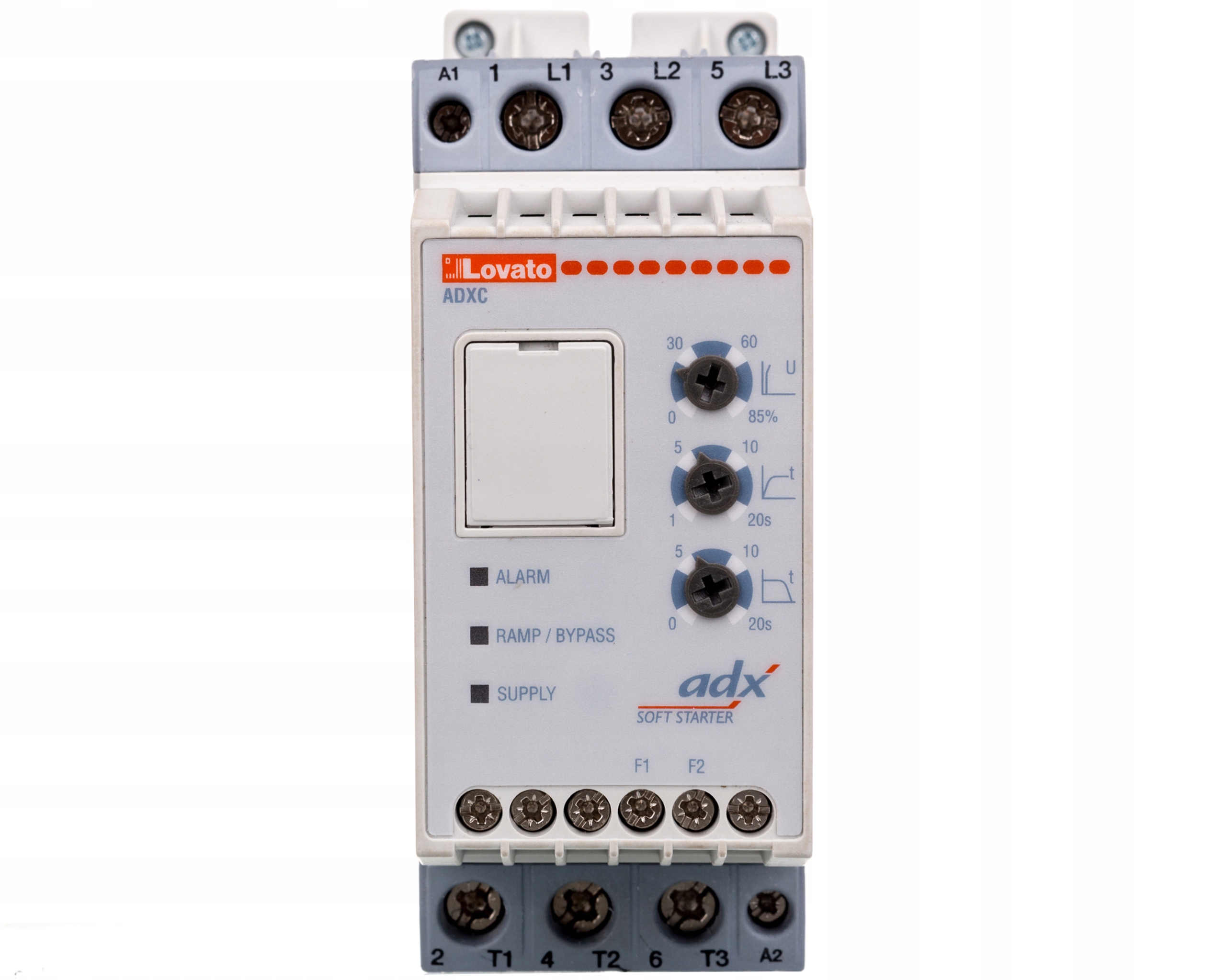 Softstarter 12A 5,5kW s obtokovým relé, 3x400