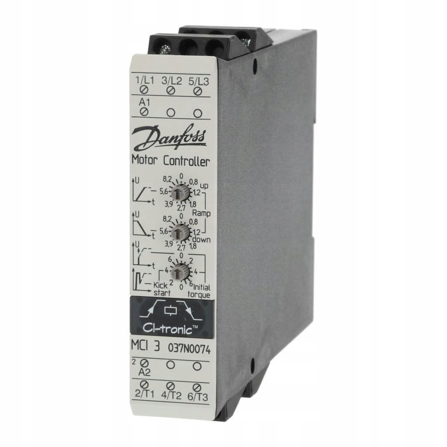 Softštartér Danfoss MCI 3, 3A 1,5kW 037N0074 Štart
