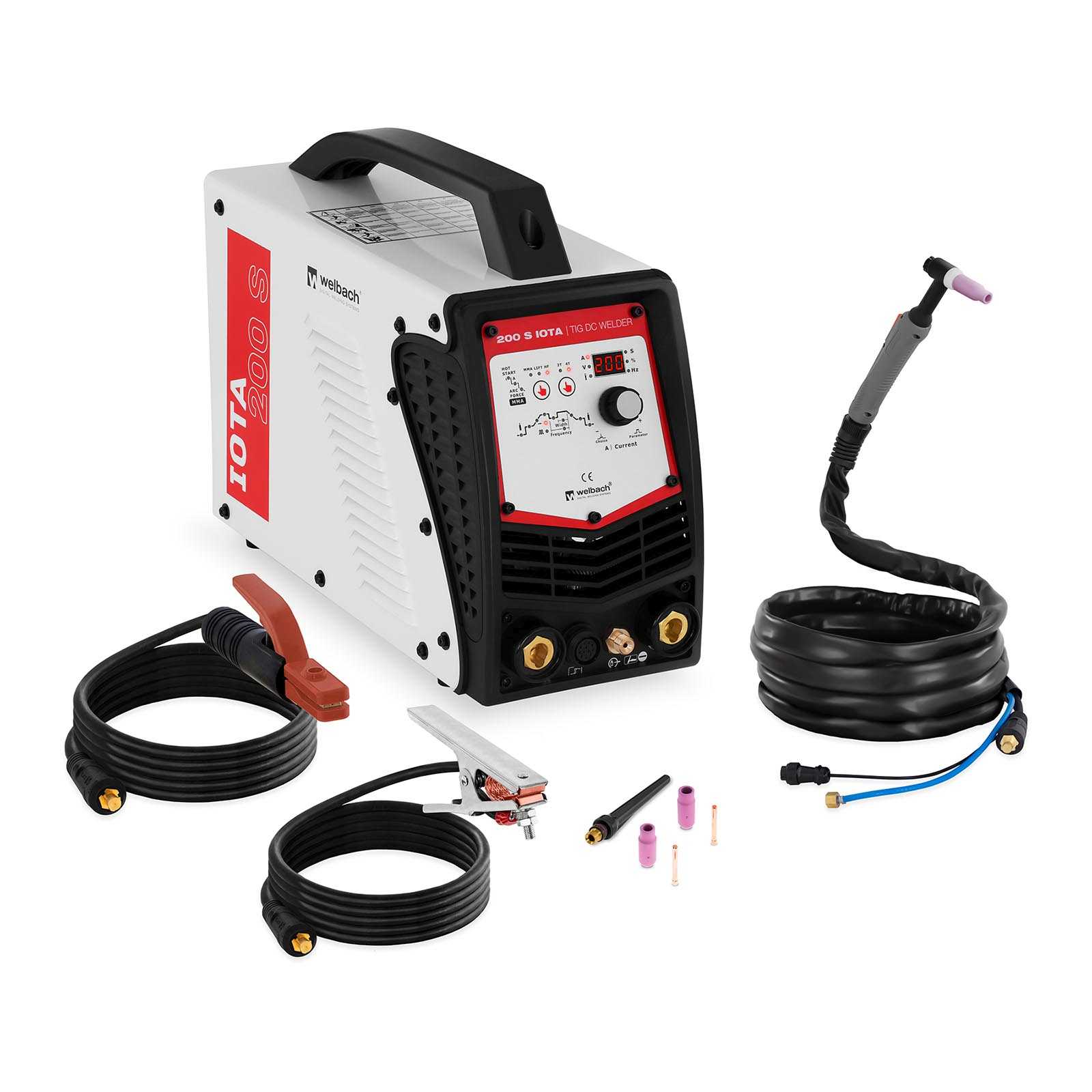 Zvárač IGBT MMA Lift TIG Puls 2T / 4T Hot Start