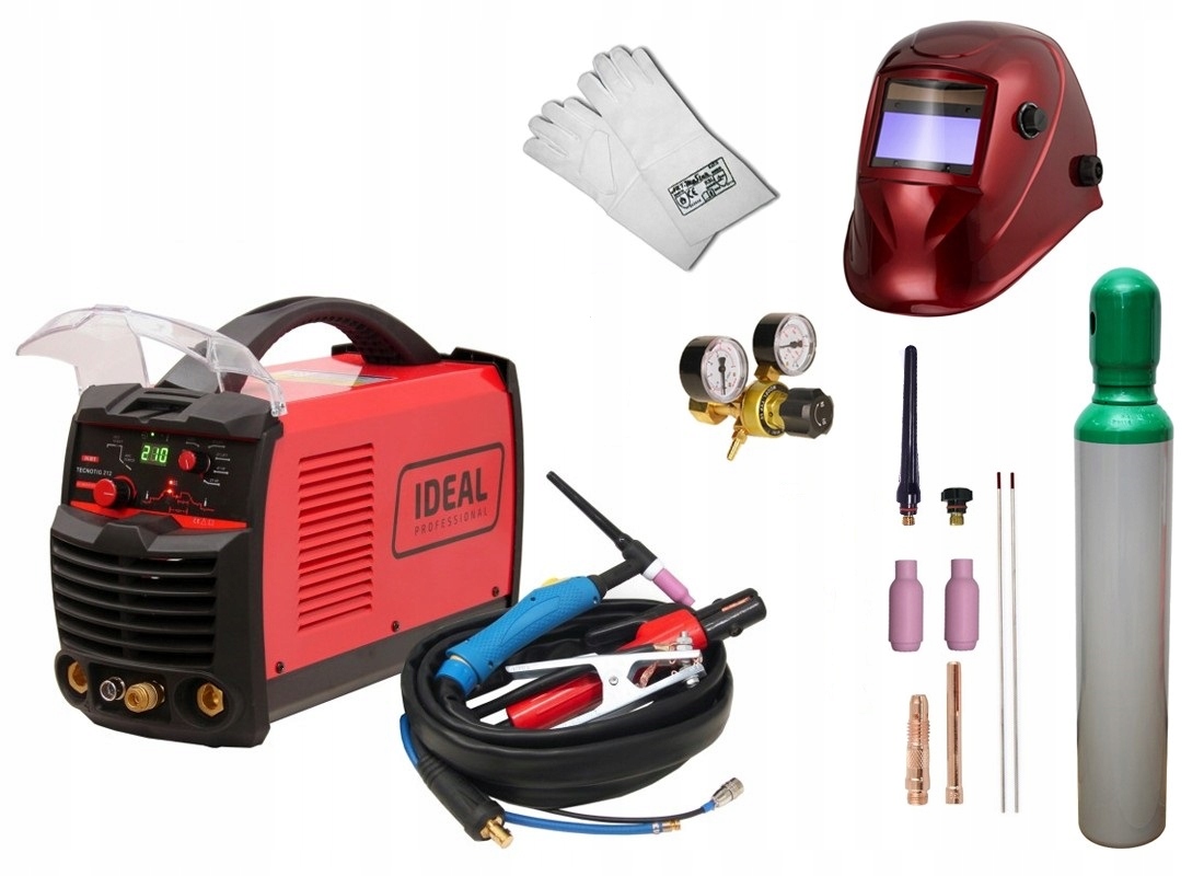 Ideálna zváračka SET Tecno TIG 212 DC Puls HF MMA