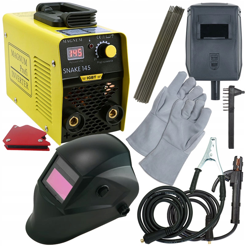 MMA Welder Magnum 230V IGBT set mask