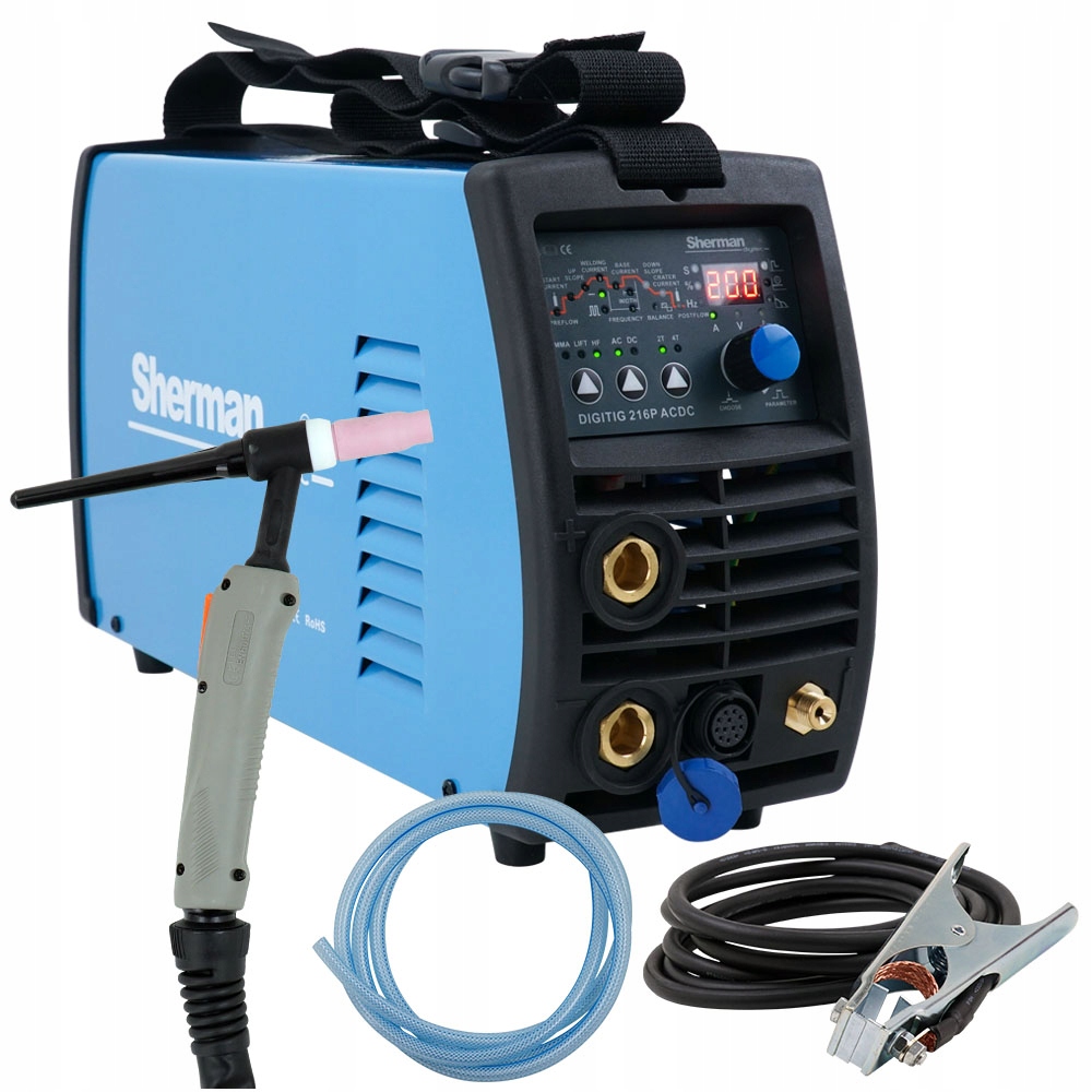 Zvárač TIG AC DC 200 HF Puls MMA 230V 200A