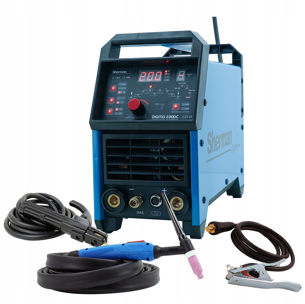 Zvárač TIG DC 200 Puls HF invertor MMA 230V