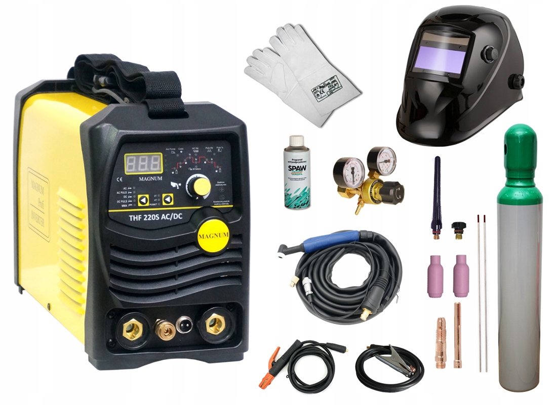Zváračka TIG MAGNUM THF 220 AC DC 200A MMA SADA