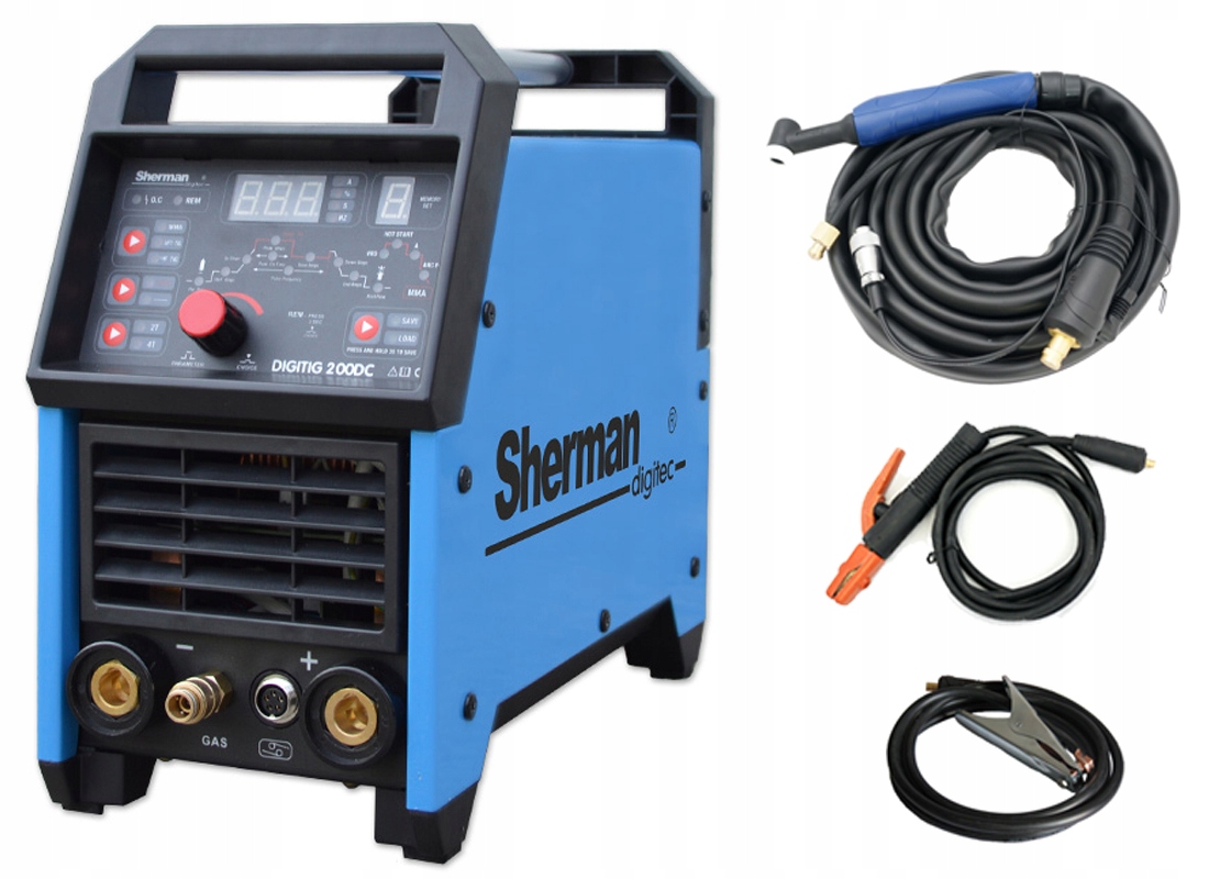 Zvárač TIG SHERMAN 200 DC MMA 200A INVERTER