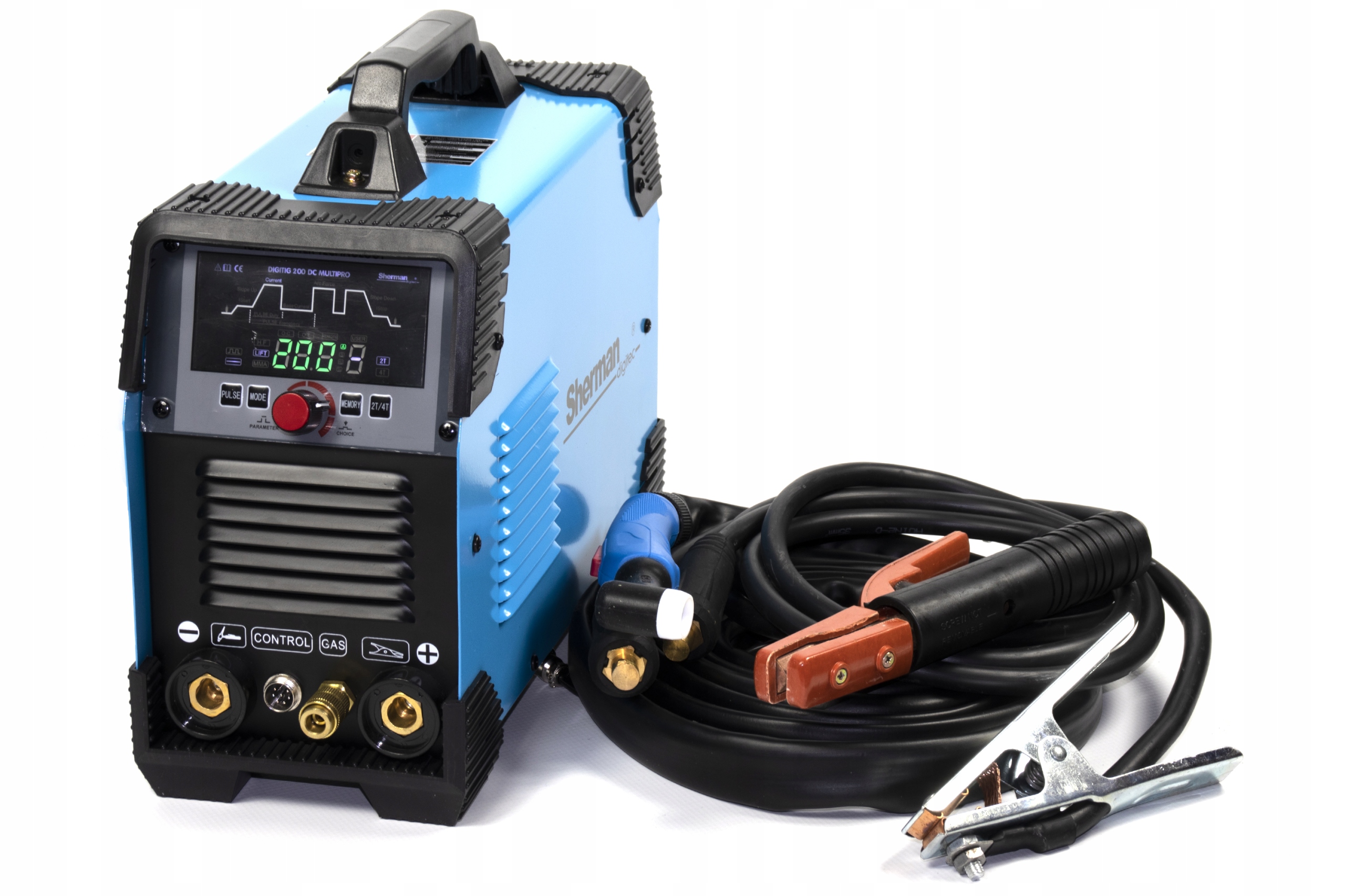 Zvárač TIG Sherman 200 DC HF MMA IGBT 200A