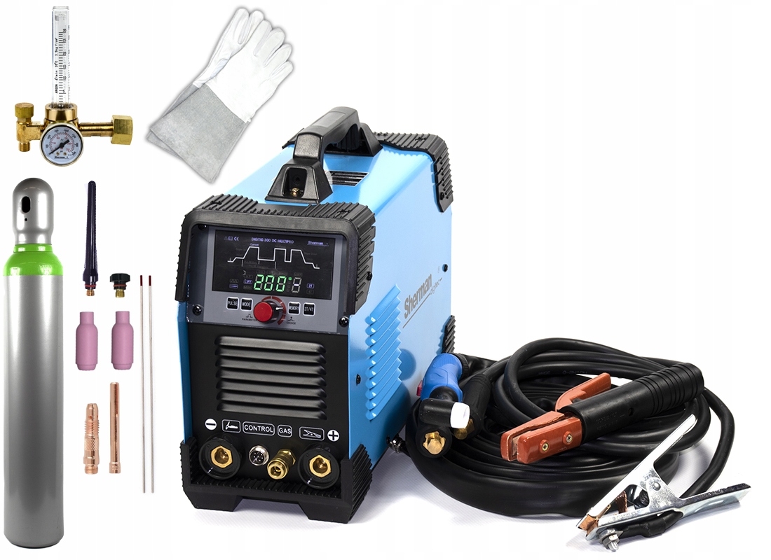 Zváračka TIG Sherman 200A DC HF MMA IGBT SET