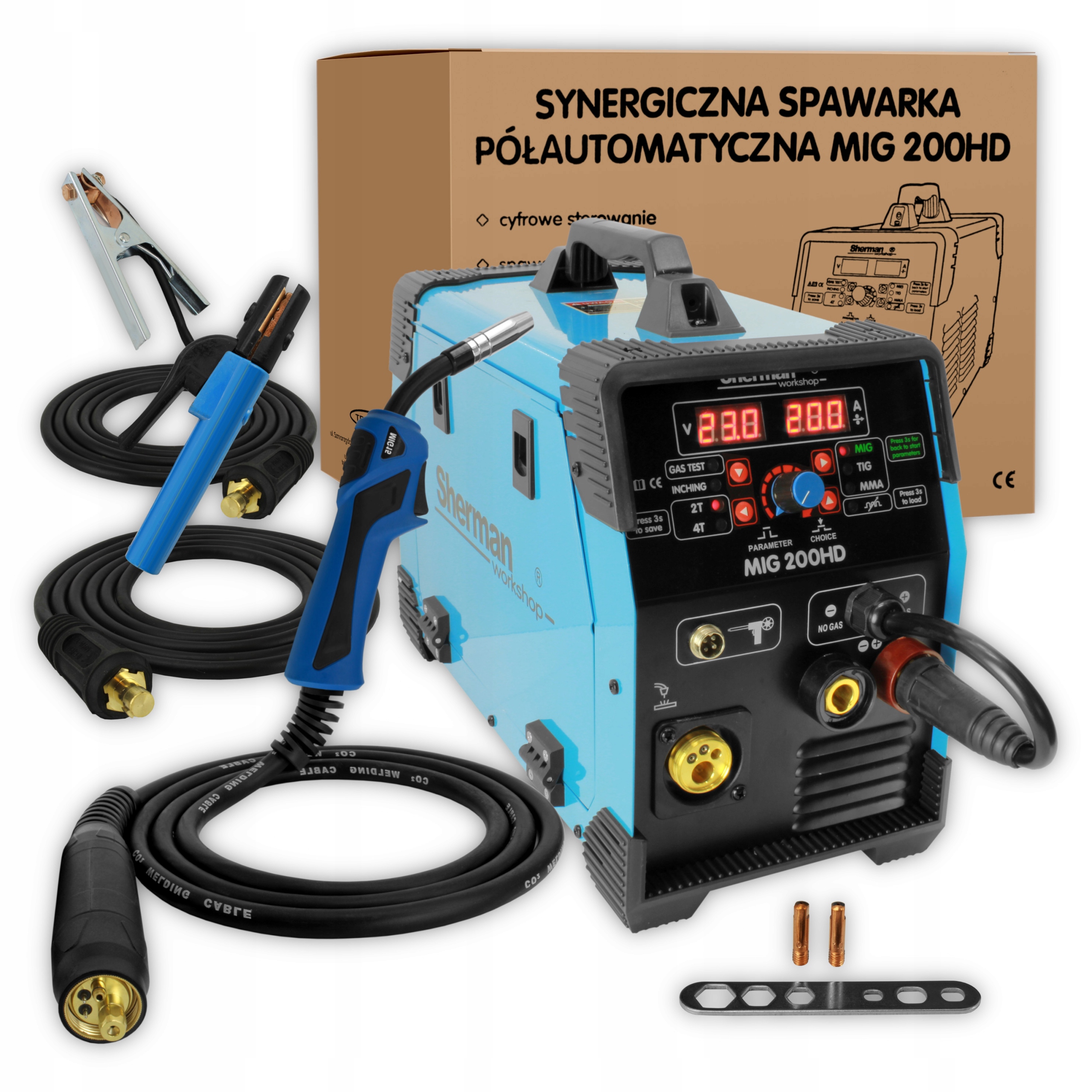 Sherman MIG 200HD MMA TIG synergická zváračka