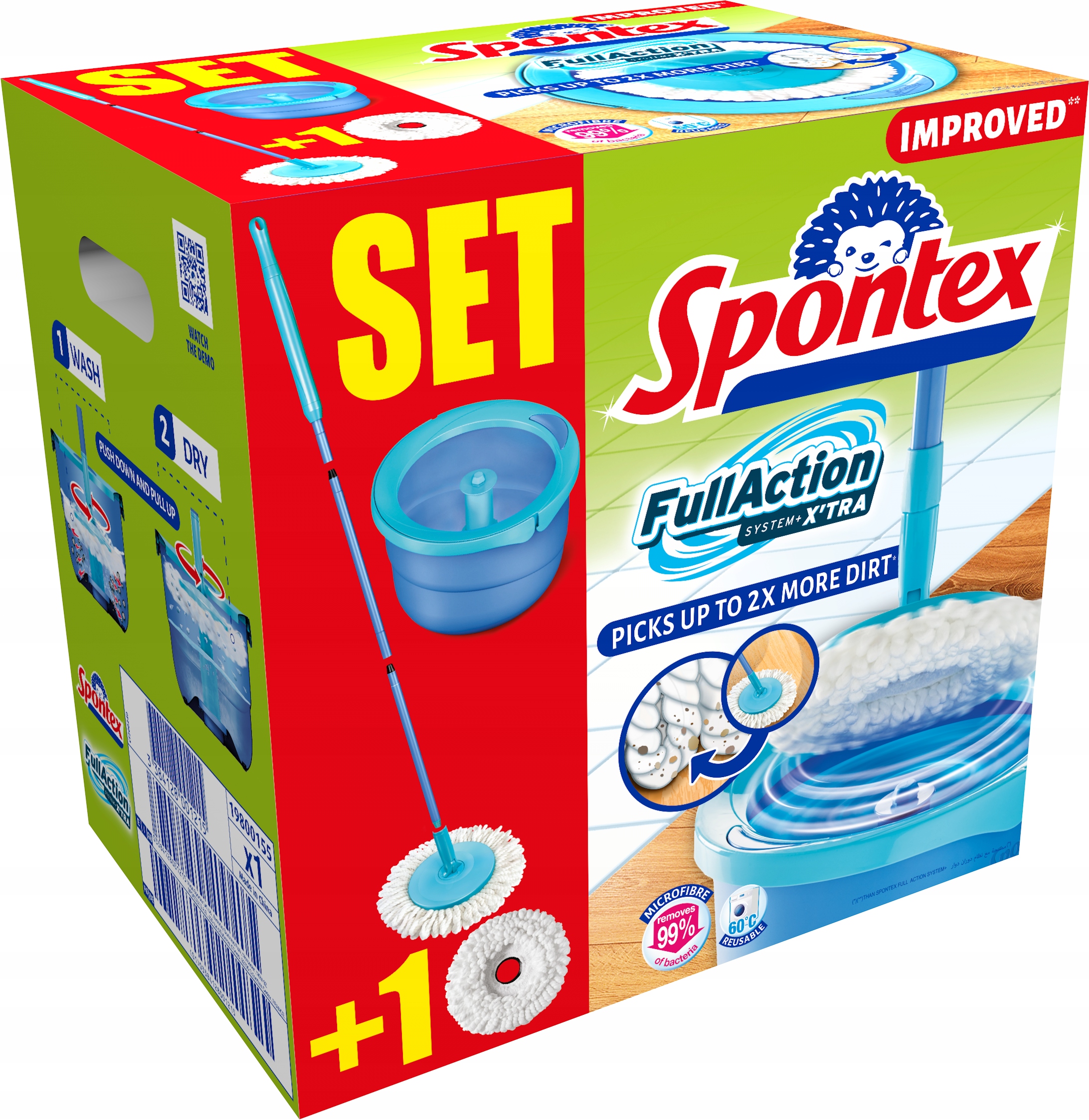 Spontex 19800121 vedierko a odstredivý mop