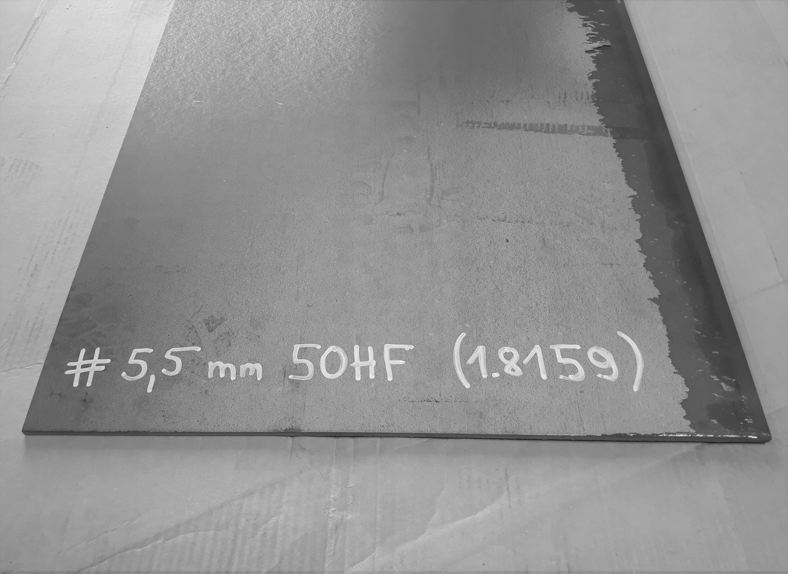 Oceľ 50HF / 1,8159, formát # 5,5x450x500 mm