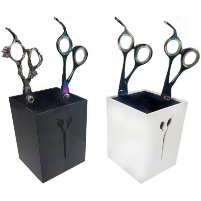 Stojan na nožnice Toolbox Organizer Barber BW