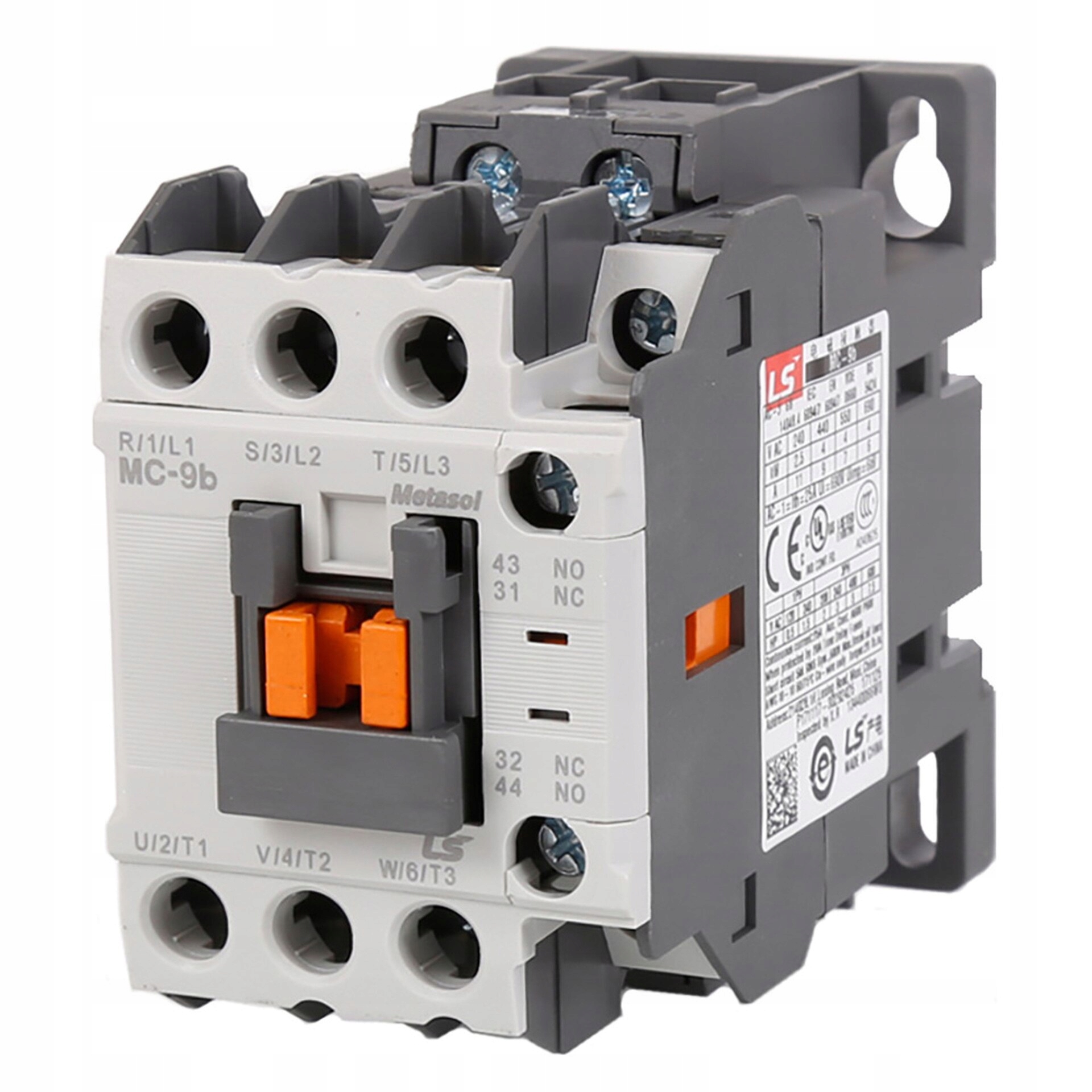Stýkač cievky 24VAC, 4kW, relé 9A MC-9b