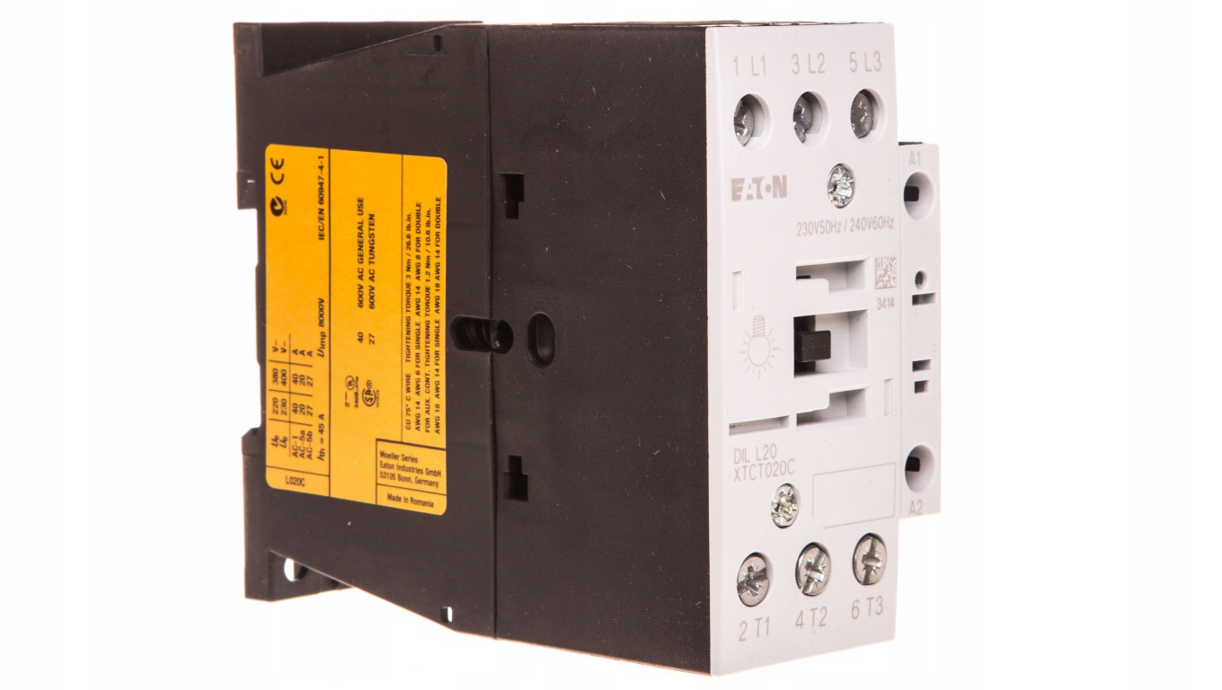 Stykač žiarovky 7A AC-5a 3P 230V AC DILL20 (230V50