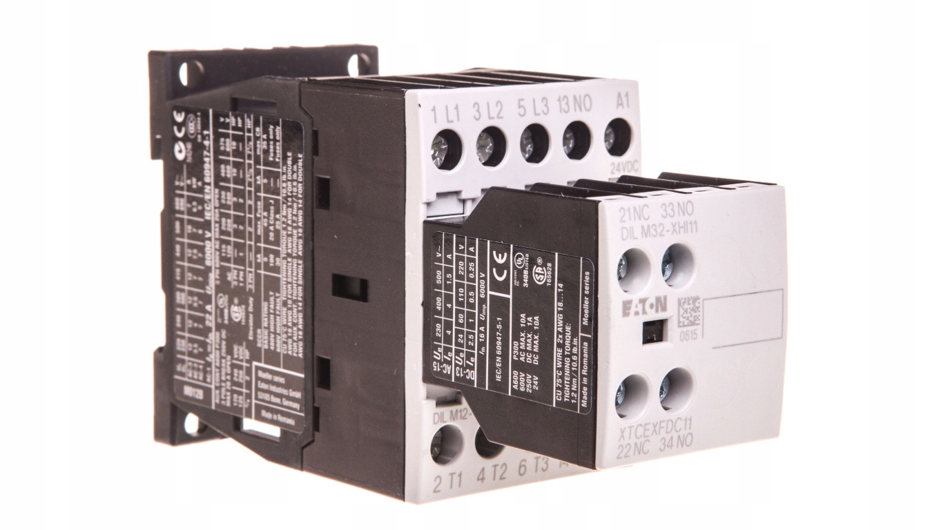 Výkonový stýkač 12A 3P 24VDC 2NO 1R DILM12-21 276915
