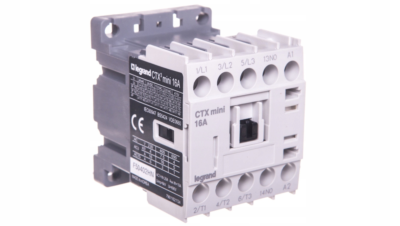 Výkonový stýkač 16A 3P 24V AC 1NO 0R CTX3 MINI 417060