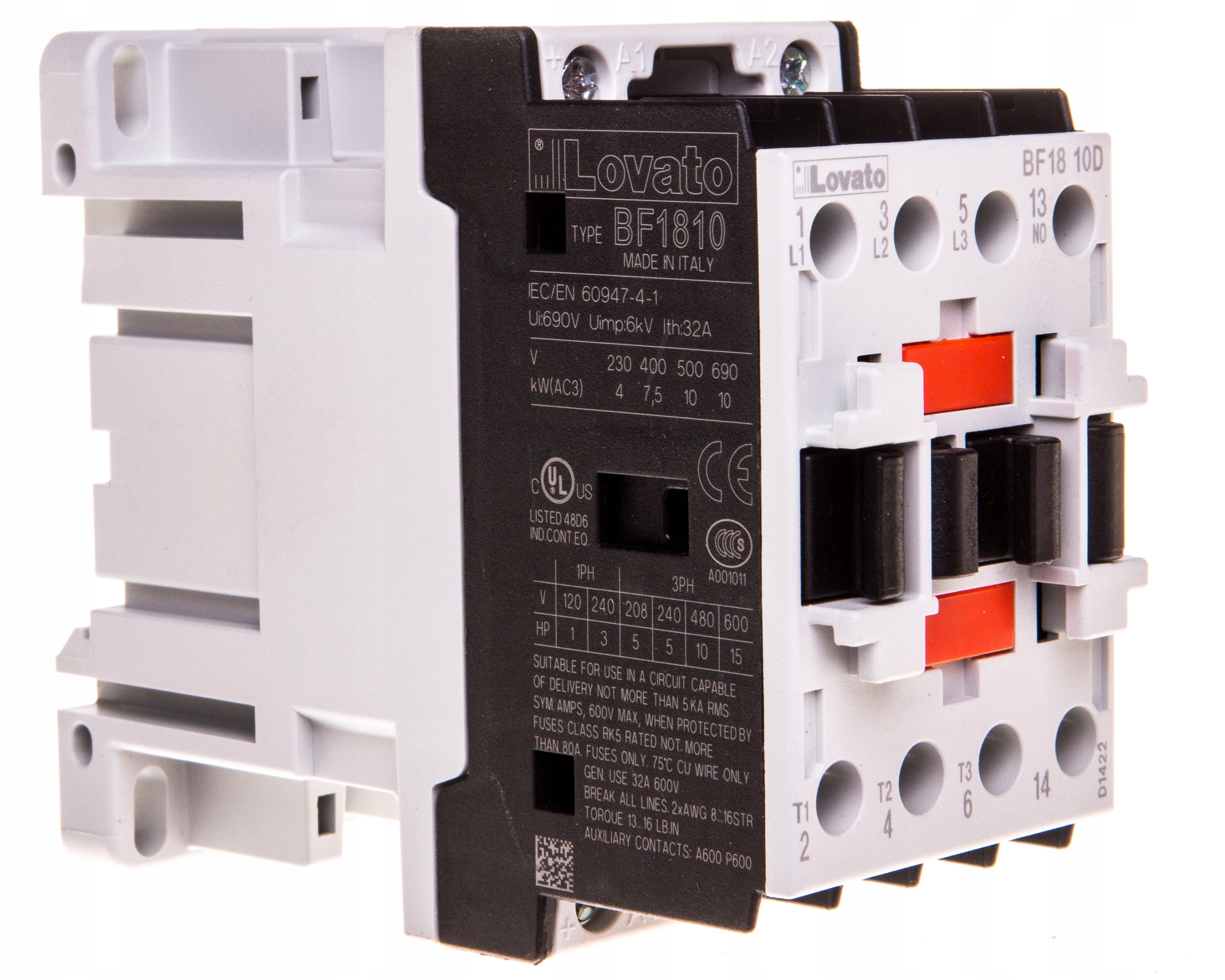 Výkonový stýkač 18A 3P 24V DC 1NO 0R BF1810D024