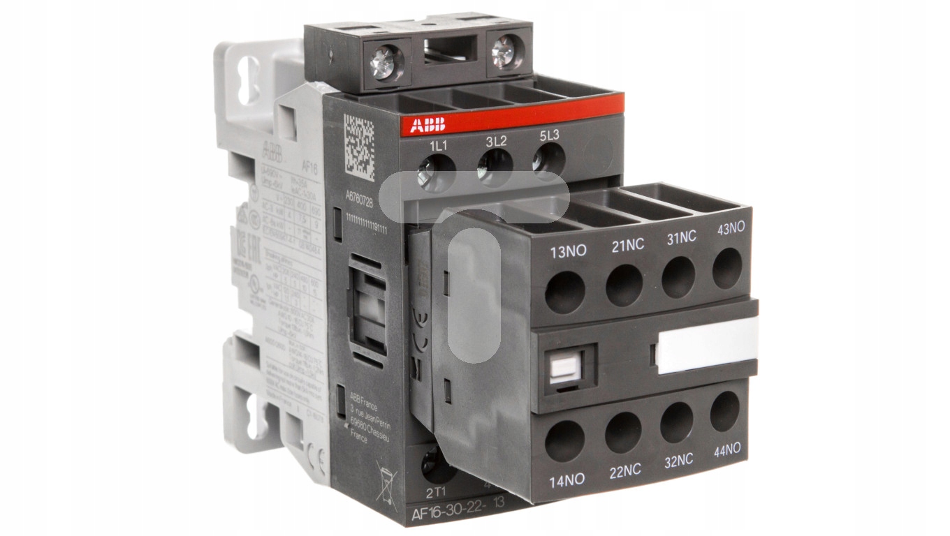 Výkonový stýkač 18A 3P 7,5kW 100-250V AC / DC 2Z 2R AF