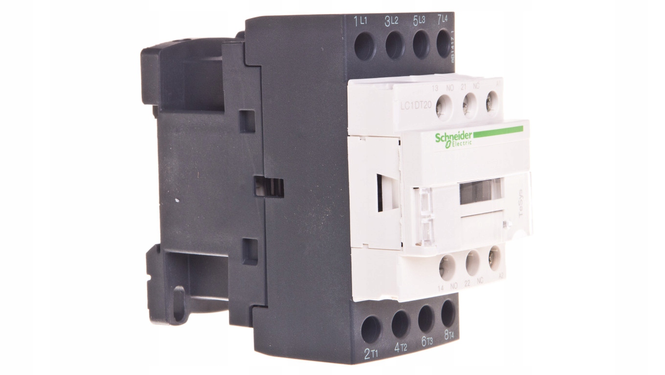 Výkonový stýkač 20A AC-1 4P 230V AC 1NO 1R LC1DT20P7